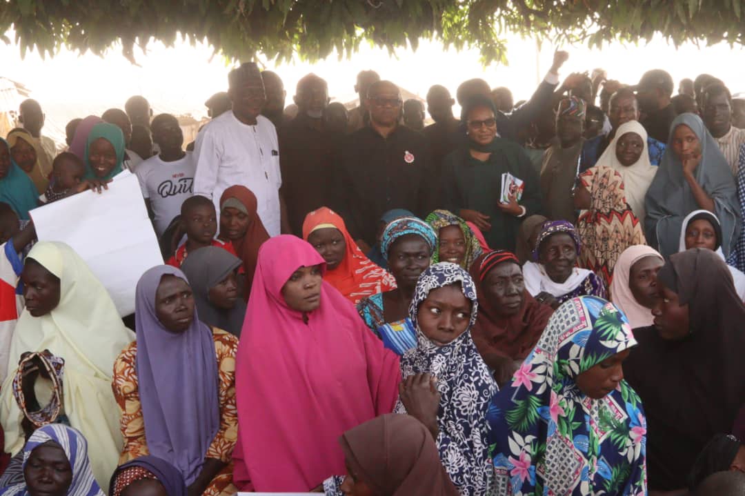 PeterObi's tweet photo. Earlier today, I Visited Wassa IDP camp in Abuja. It was a very sad and first hand experience of what the IDPs are going through; no water, no health care, no light, no secondary school, etc. As long as they are in IDP camps, Nigeria is an IDP Camp. -PO https://t.co/4RAqmpL9eW