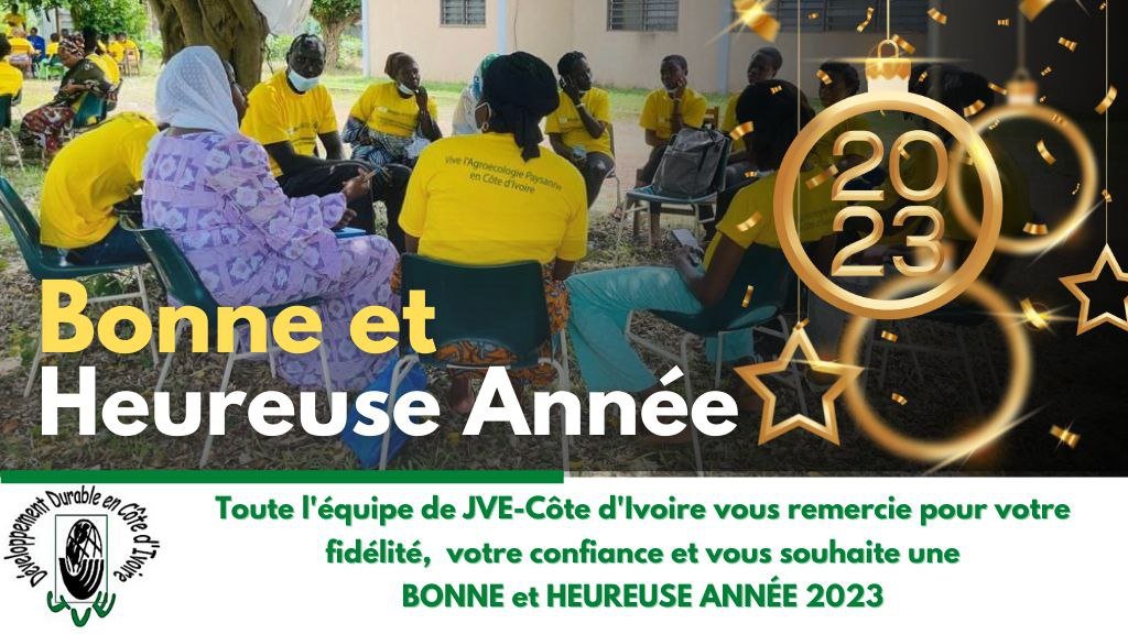 Excellente année 2023 ! 🎉🎊
<a href="/Jveivoire/">JVE Côte d'Ivoire</a>  vous remercie pour votre fidélité et votre confiance.
Pleins succès dans vos projets !