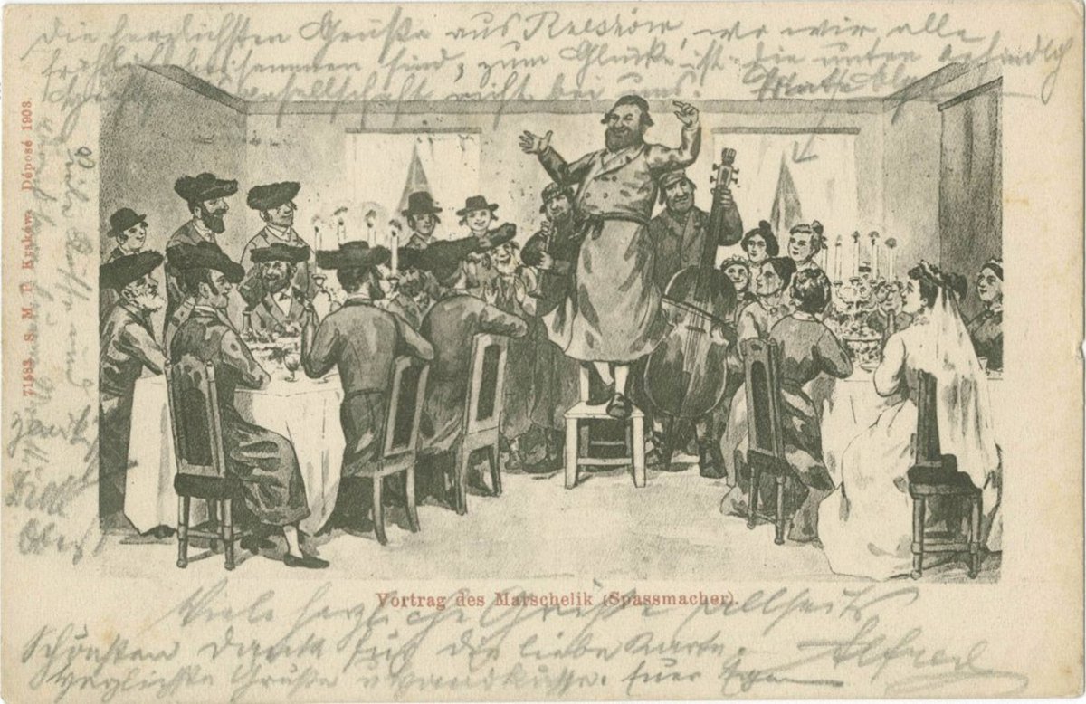 shvlman's tweet photo. Postcard printed in 1903 depicting a Jewish wedding
https://t.co/KEW1mKBtGY https://t.co/8ntLJReh9Y