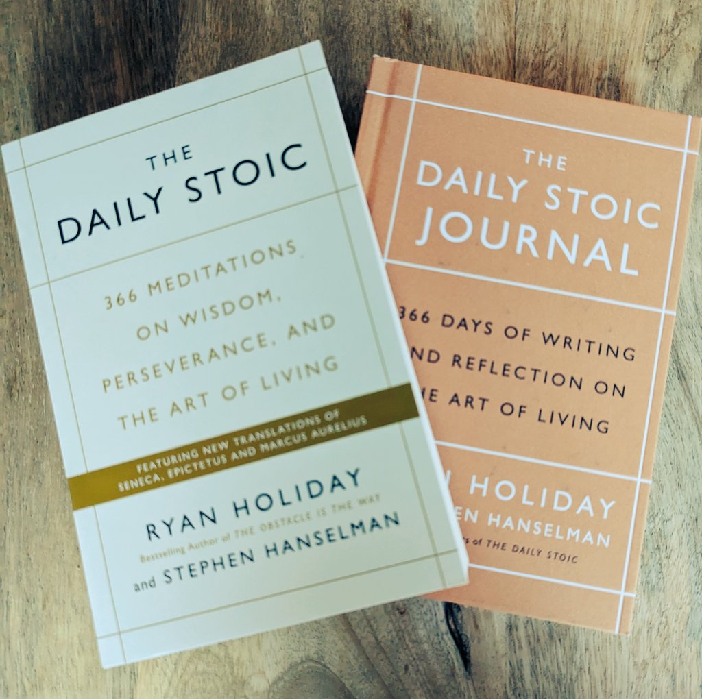 tslackedu's tweet photo. Starting my third year reading the @dailystoic so invested in the physical version. I also want to get back into journaling so I found the perfect companion. #stoicism has greatly enriched my life and I'm looking forward to another year of it's teachings on a daily basis. https://t.co/gUJzIlPQtw