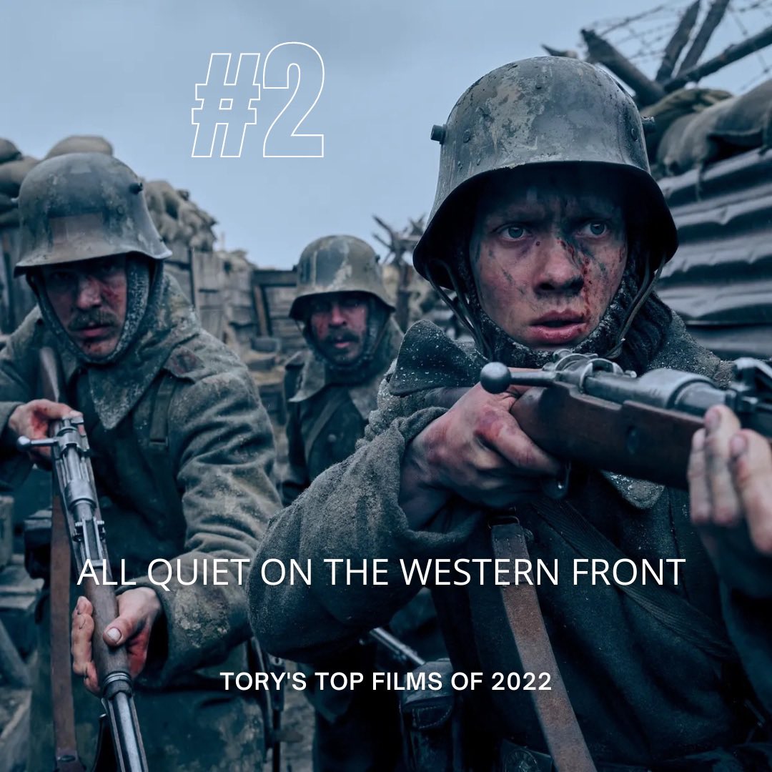 Top 10 Films 22’

A technical and emotional marvel. “All Quiet on the Western Front” exceeded expectations and has become one of the best war films I’ve ever seen.  

#AllQuietOnTheWesternFront <a href="/allquietmovie/">All Quiet On The Western Front</a>
