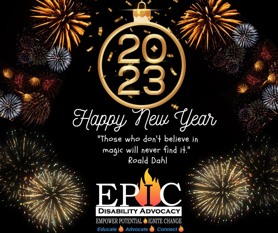 EPICDisability's tweet photo. We at EPIC are excited for a new year of possibilities

We look forward to connecting with you in 2023  

The EPIC Team https://t.co/qkgpZLXXVQ