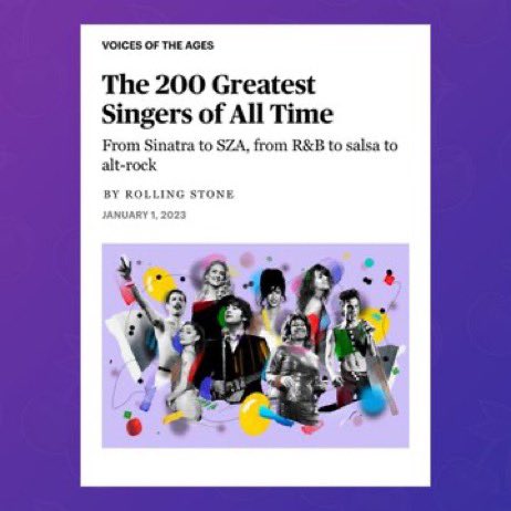 Kendall Roy was not included on Rolling Stone’s 200 Greatest Singers of All Time list.