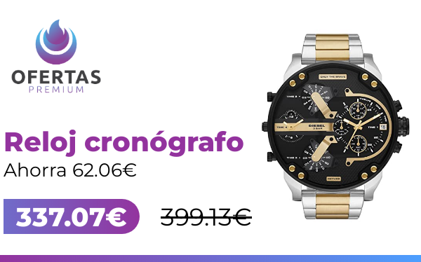 premium_ofertas's tweet photo. 🎯 Reloj cronógrafo para hombre Mr.Daddy Diesel, caja de 57 mm, reloj de acero inoxidable
❌ PVP: 399.13 €
✅ Oferta: 337.07 €
🔥 Ahorra 62.06€
🌐 https://t.co/E7tB9yUx7W
#Reloj #Softlines #Amazon #Ofertas https://t.co/8GRa6EjjHz