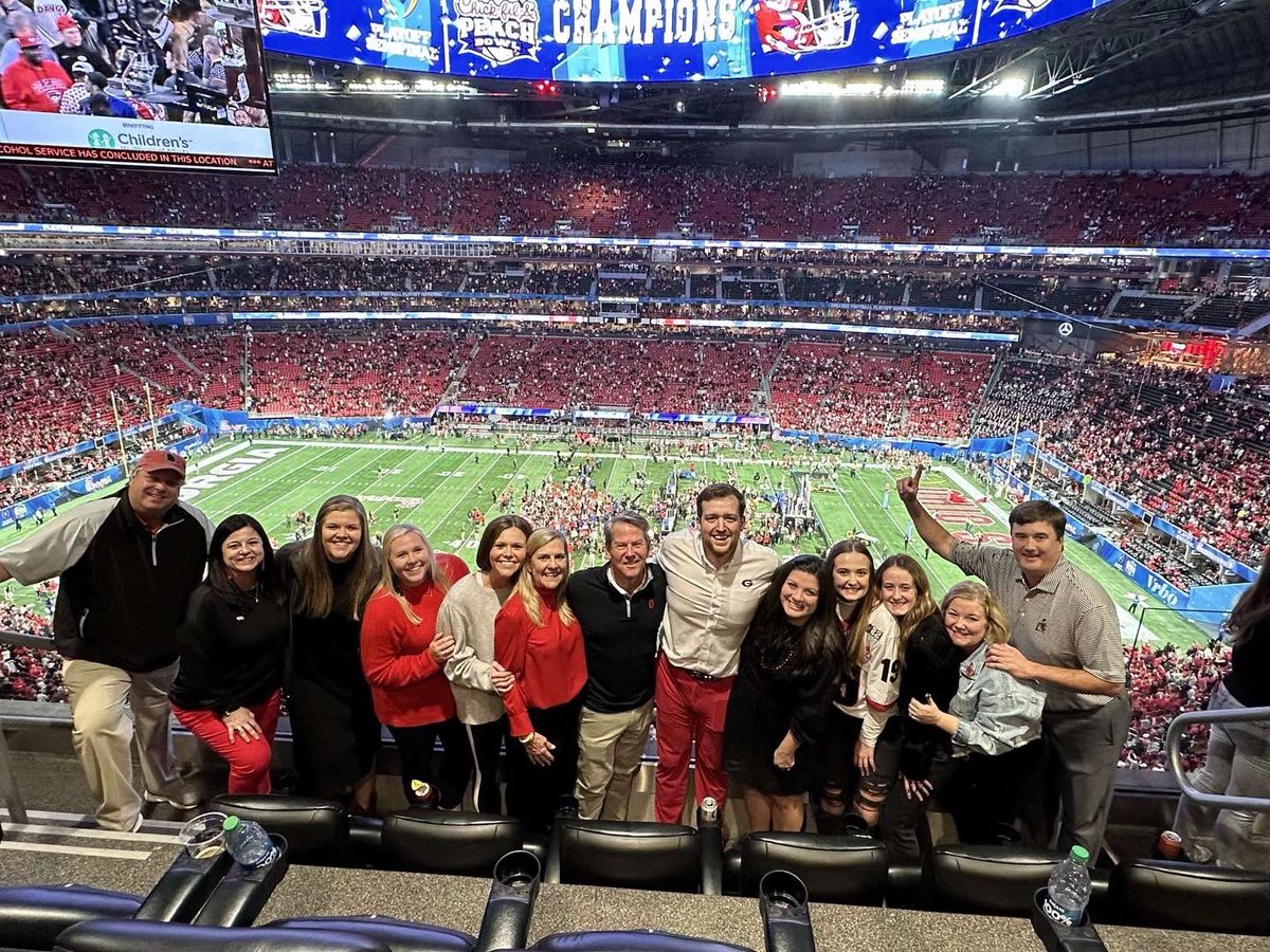 Best game w the best people! What a way to ring in the new year! Go Dawgs!
