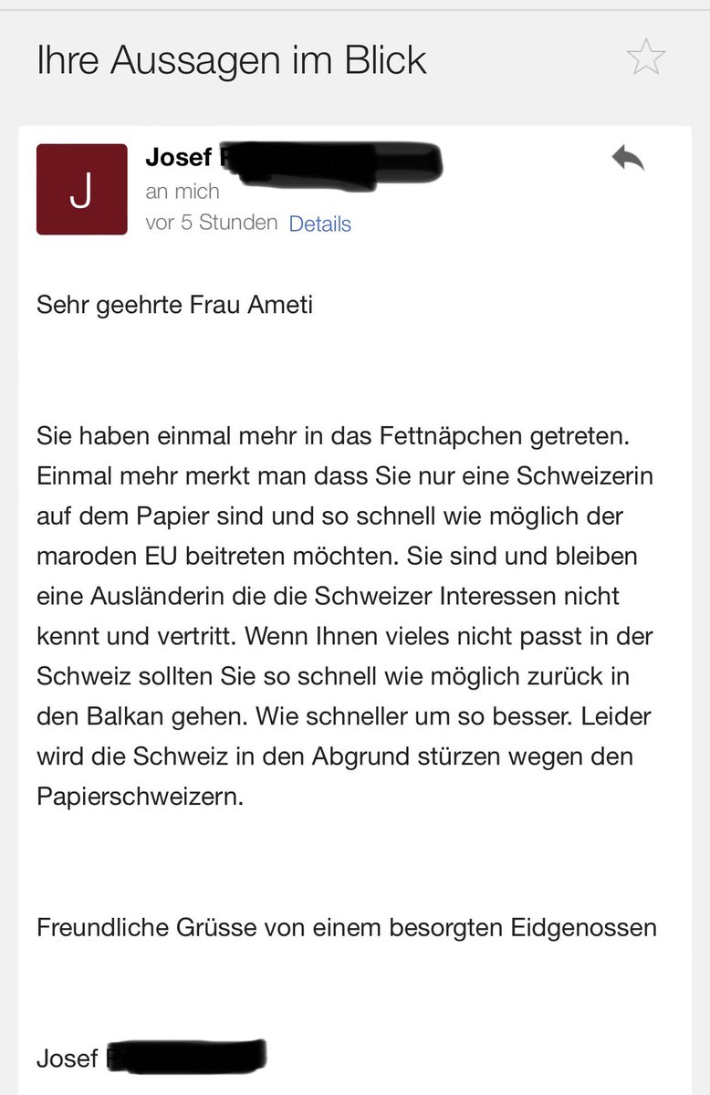 Sanija Ameti tweet media