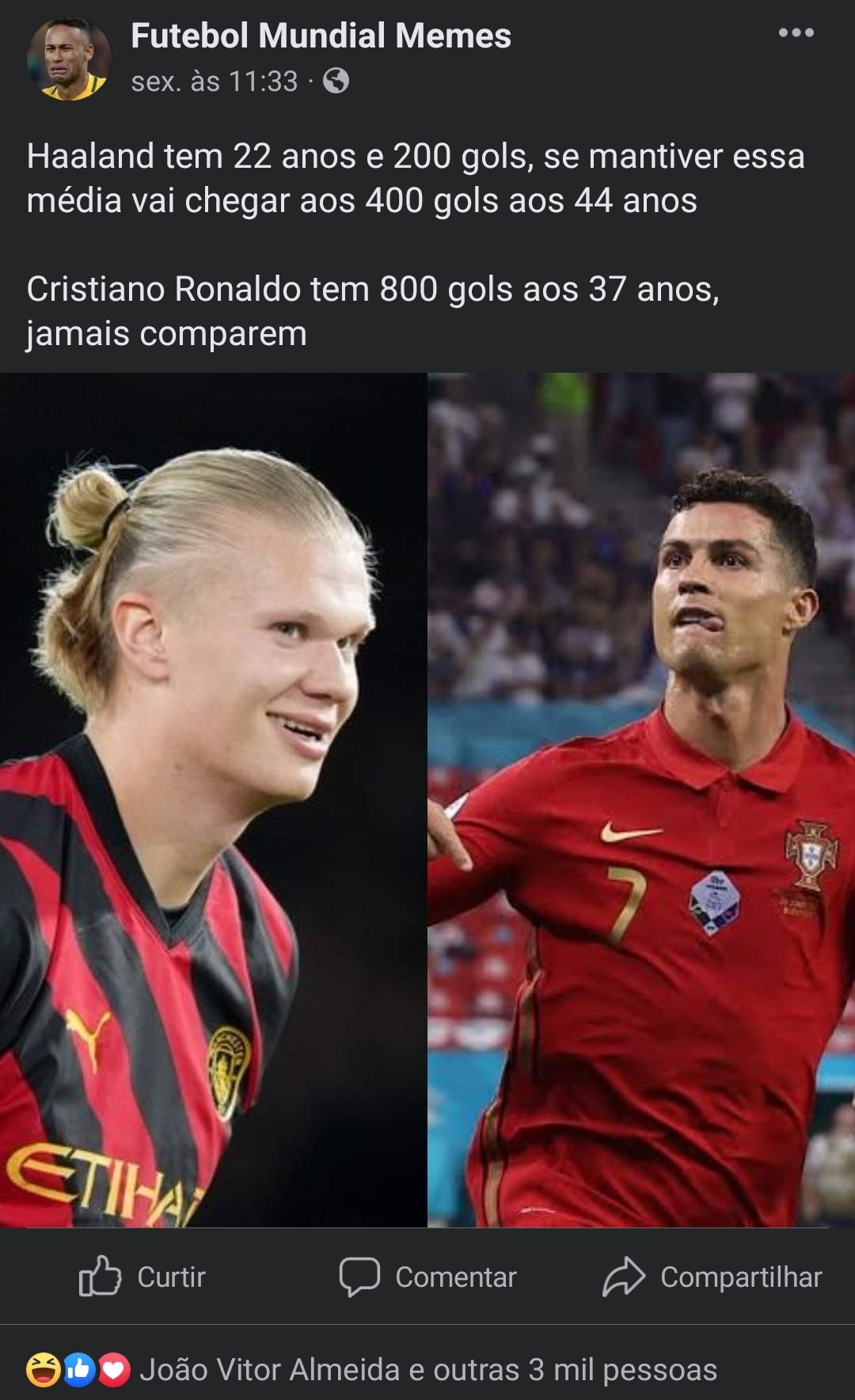 MEMES + futebol - Sacanagem Ronaldo era foda