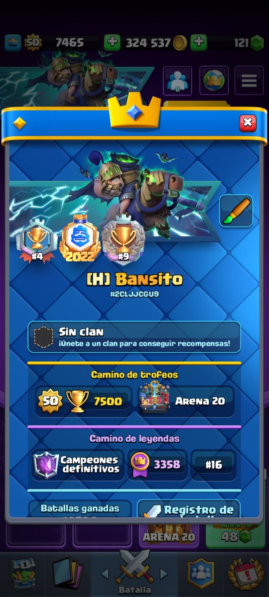 Ready for season end 🤠
I will accept everyone via sc id  
Make sure to♥️&amp;🔁 and i will accept you 🫶🏻
link.clashroyale.com/?clashroyale:/…