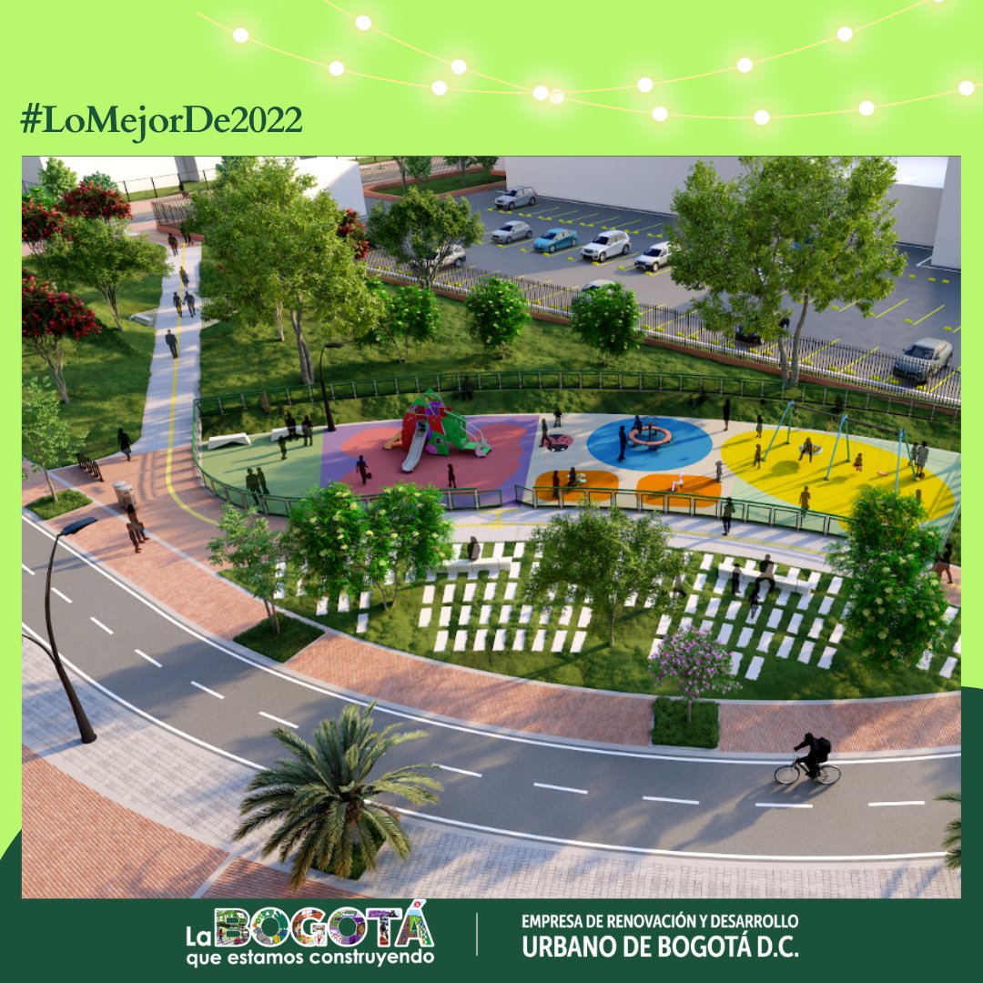 RenoBo_Bogota's tweet photo. #LoMejorDe2022 | Este año adjudicamos los estudios, diseños y posterior construcción de #Parque5.
Será un espacio de más de 10 mil m2 destinados al reverdecimiento y recreación de la comunidad de la ciudadela El Porvenir, en Bosa.
Lee más 👉 https://t.co/R1Zv8QfeAY https://t.co/BJwJ10PPL9