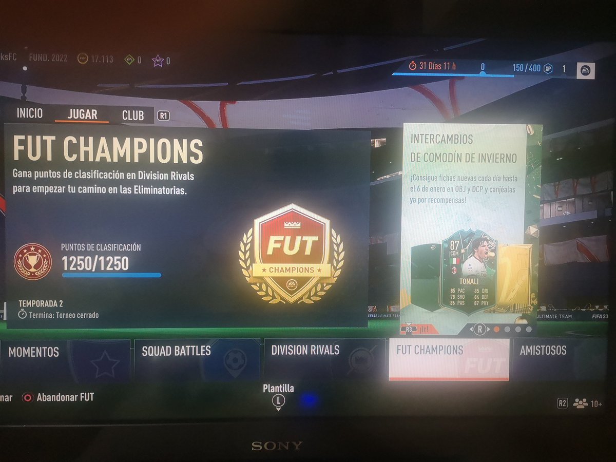 LuisConOSinExe1's tweet photo. #FIFA23 q cojones??
Me meto al fifa ultimate team después de 2 meses sin jugar y lo primero q veo es esto https://t.co/xvvjKBiU48