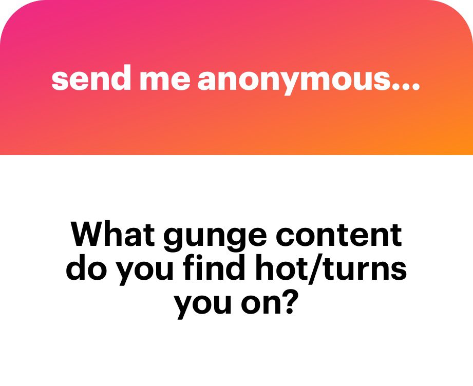 You’ve gotta have a hot guy embrace the gunging and having fun with it! Looking up into the goo and being covered is the hottest sight you’ll see and what I look for in vids. Face has to be completely covered in goo 😏