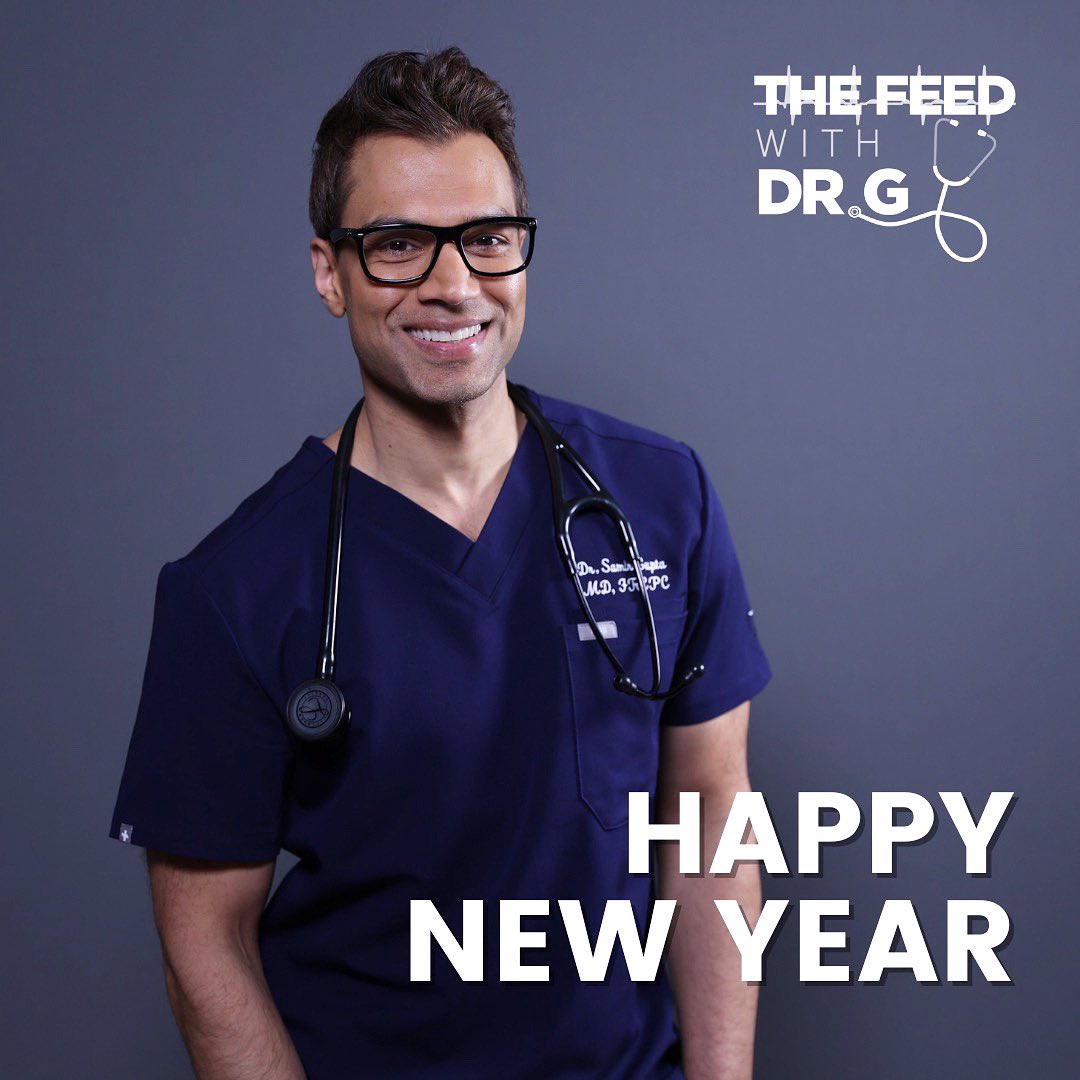 Wishing all of you a Happy New Year from The Feed with Dr. G! #thefeedwithdrg #drg #newyearwishes #newyear @SammyG_MD
