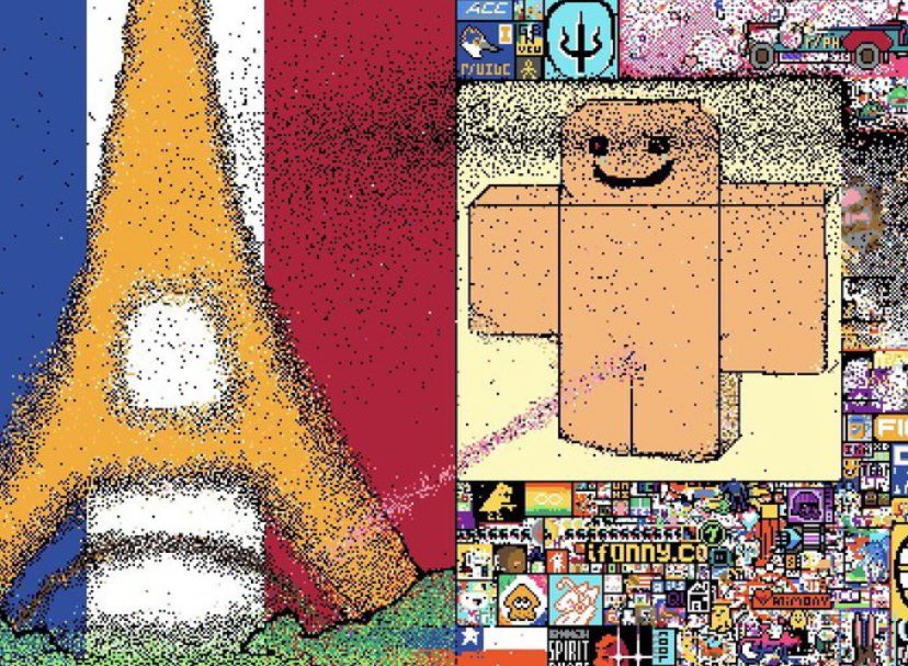 tinakisap's tweet photo. r/place was the prime time of 2022 !! the flag wars, hidden among us everywhere, quackity’s roblox character pissing on france, trying to protect our streamer’s art, the void, communities coming together to make art… https://t.co/yVhD2VBo01