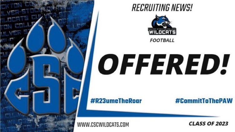 Aidan Gilbert (@aidangilbertath) on Twitter photo Blessed to receive my 3rd offer and 1st NAIA offer from Culver-Stockton College this morning on the first of the year! <a href="/CoachCutshaw/">Roy Cutshaw Jr</a> <a href="/CoachBell100/">D. Bell</a> <a href="/Coachsmothers16/">Jeff Smothers</a> Blessed to receive my 3rd offer and 1st NAIA offer from Culver-Stockton College this morning on the first of the year! <a href="/CoachCutshaw/">Roy Cutshaw Jr</a> <a href="/CoachBell100/">D. Bell</a> <a href="/Coachsmothers16/">Jeff Smothers</a>