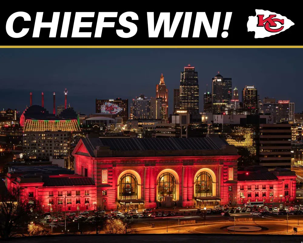 UnionStationKC's tweet image. CHIEFS WIN!!! ❤️💛🔥 #DENvsKC #ChiefsKingdom

Photo by Kent Auf Der Heide