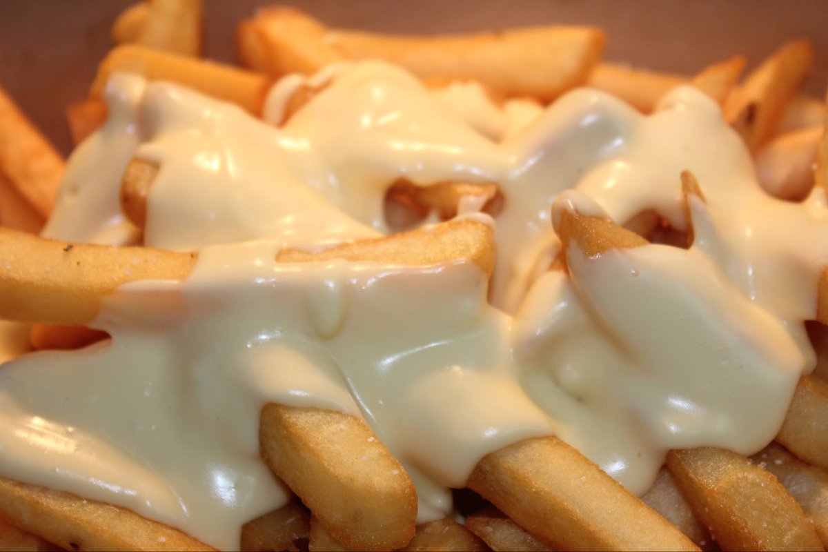 We are open today for hangover cures, (or any other cures).  Our Cheeze fries hit the spot.  So do our Animal Fries, AOC Fries, Rancharina Fries, or just plain old French Fries.  Manhattan and Queens until 8PM. #vegan