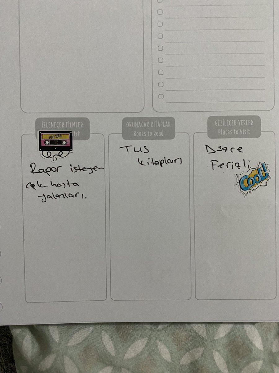 Evvvet yeni yıla epey renkli bir başlangıç yapıyoruz.
Ocak ayı planım tam da bu şekil..