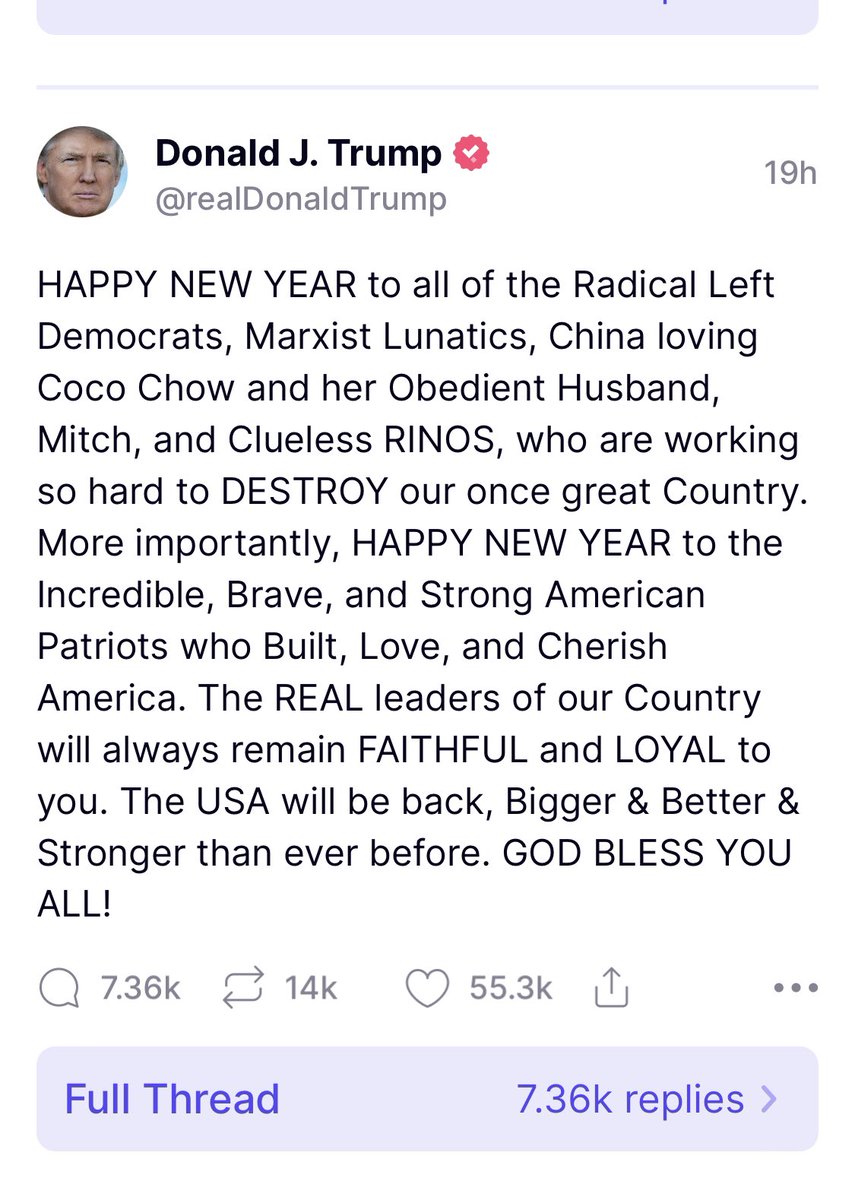 gtconway3d's tweet photo. wishing everyone a racist new year https://t.co/rTuQrL6jlF