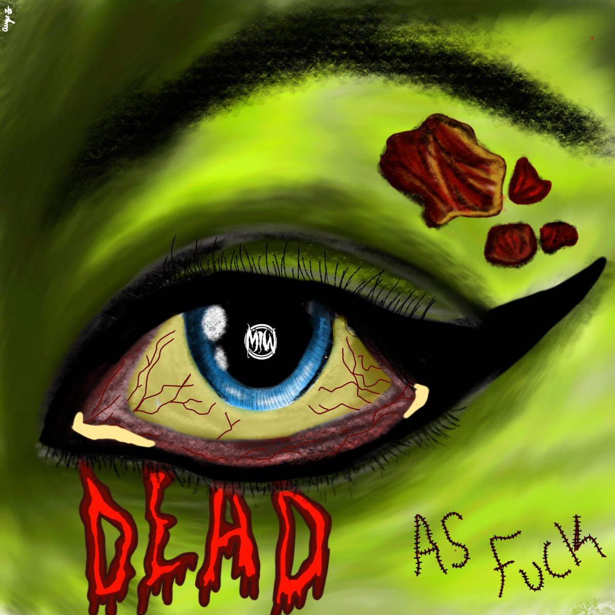 Augie556's tweet photo. @MIWband one of my favorite songs from you guys is Dead as F×ck, so I created an art piece inspired by the song. #fanart #motionlessinwhite #deadAF #MIWBand https://t.co/V6lSIin1Uq