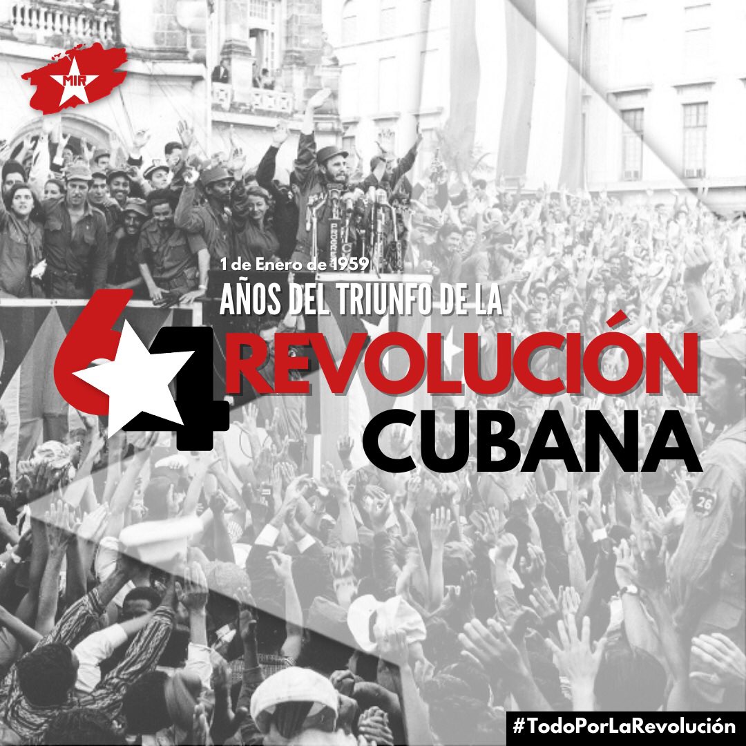 mirmexico's tweet photo. #UnDíaComoHoy el Ejército Rebelde cubano entra triunfante en La Habana, concretando el triunfo de la #RevoluciónCubana que trajo consigo grandes transformaciones para el pueblo que se mantienen hasta hoy. 
#LaRevoluciónEsAhora #TodoPorLaRevolución #VivaCuba #AbajoElBloqueo 🇨🇺💕 https://t.co/Lqs5nWqHJ6