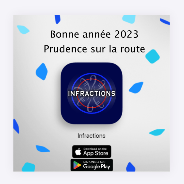 Bonne, heureuse et prudente année à toutes &amp; tous! 💫 Soyez prudents sur la route et sensibilisez constamment vos proches pour plus de sérénité 🙏

#preventionroutière #securiteroutiere #infractionquizz #QuiVeutÉviterDesInfractions