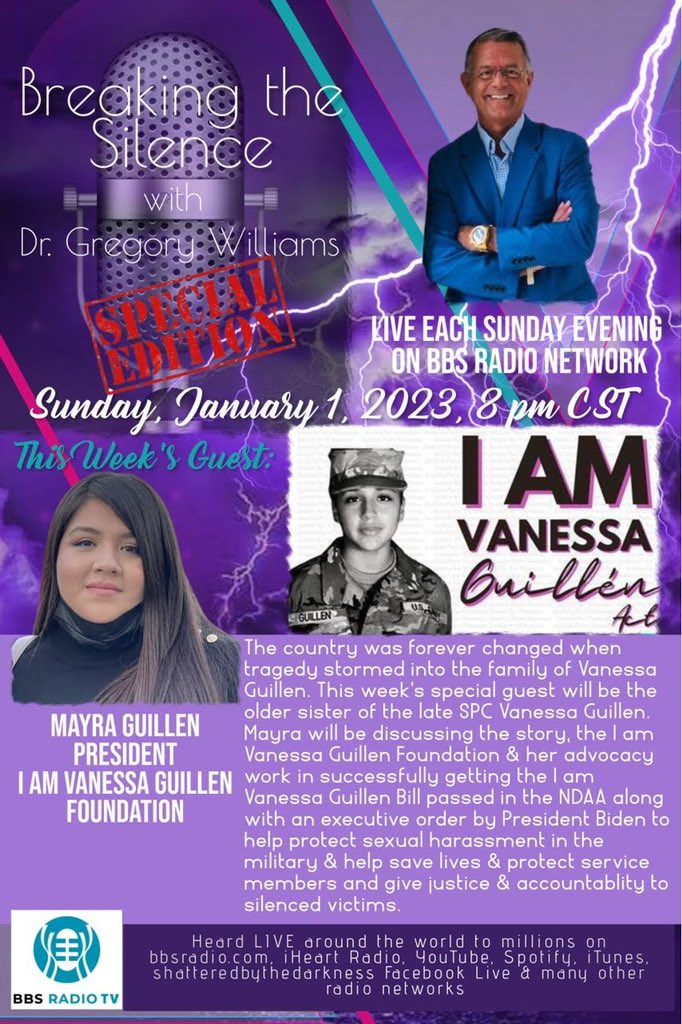 Tonight 🎙 #IamVanessaGuillen 2023.