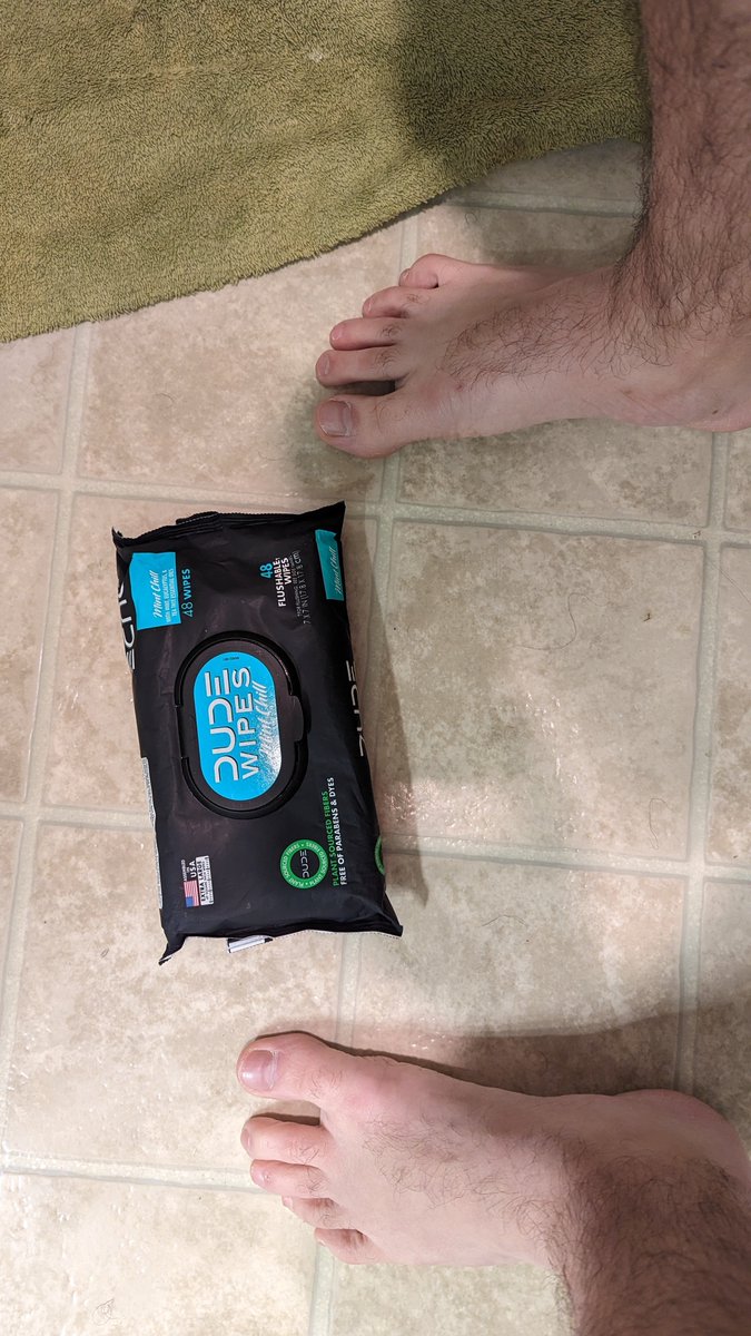 1st shit of 2023 <a href="/DUDEwipes/">DUDE Wipes</a> #Minty