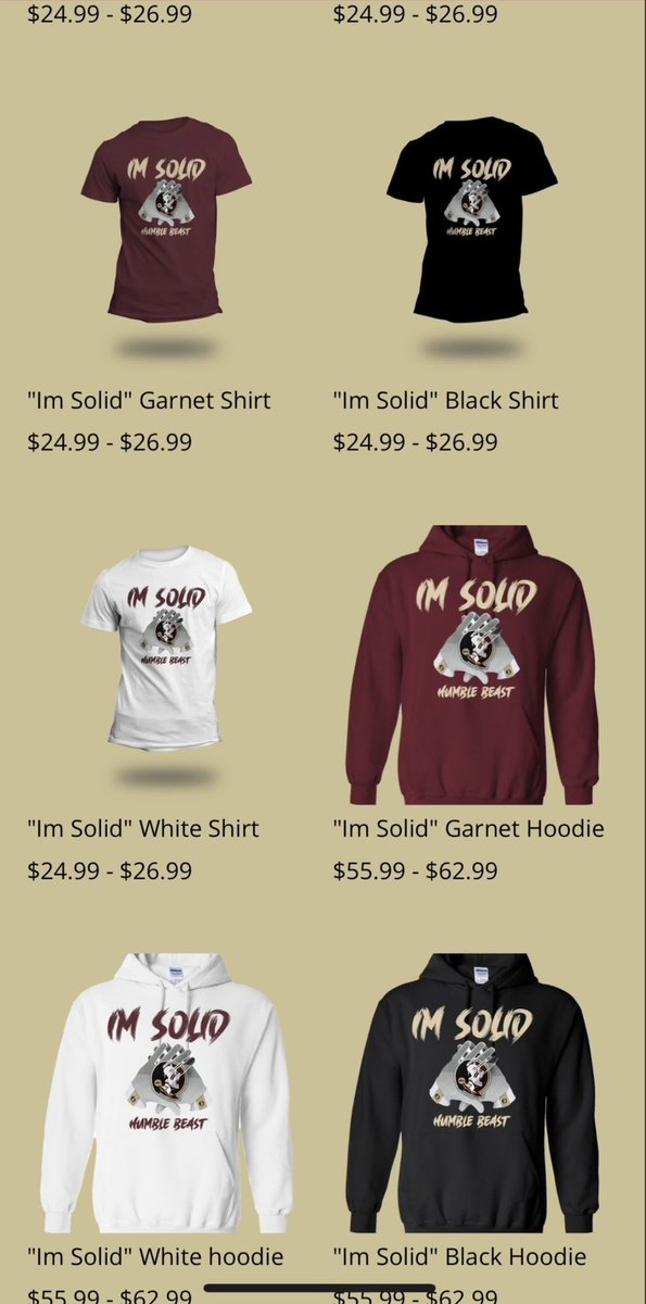🚨🚨NEW MERCH ALERT🚨🚨Go to the website NOW!!! Humblebeasts.square.site 🔥🔥🔥
GO NOLES!!! @tha_boikeem