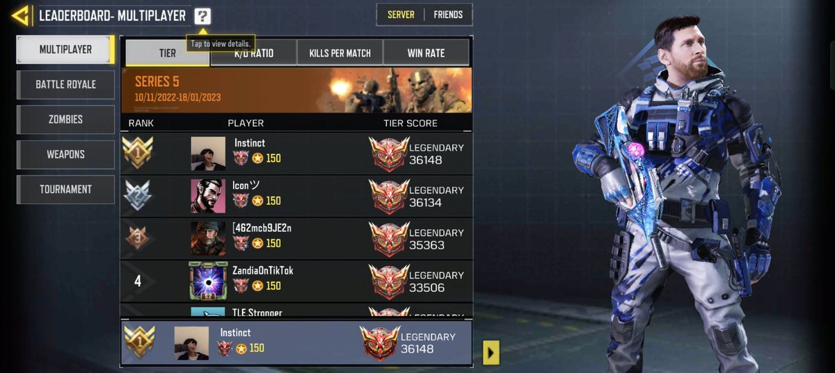 Meet your <a href="/PlayCODMobile/">Call of Duty: Mobile</a> No 1 leaderboard player who currently plays competitively for <a href="/passionegaming/">gaming</a> in African scene 

IGN: Instinct 
Country : Mauritius 🇲🇺 
Hud: Thumbs
Age: 17
Trovo link : trovo.live/s/-Instinct/20…

Come watch me live tomorrow 

<a href="/RealBobbyPlays/">Bobby Plays</a> <a href="/path_exe/">bath_rawr</a>