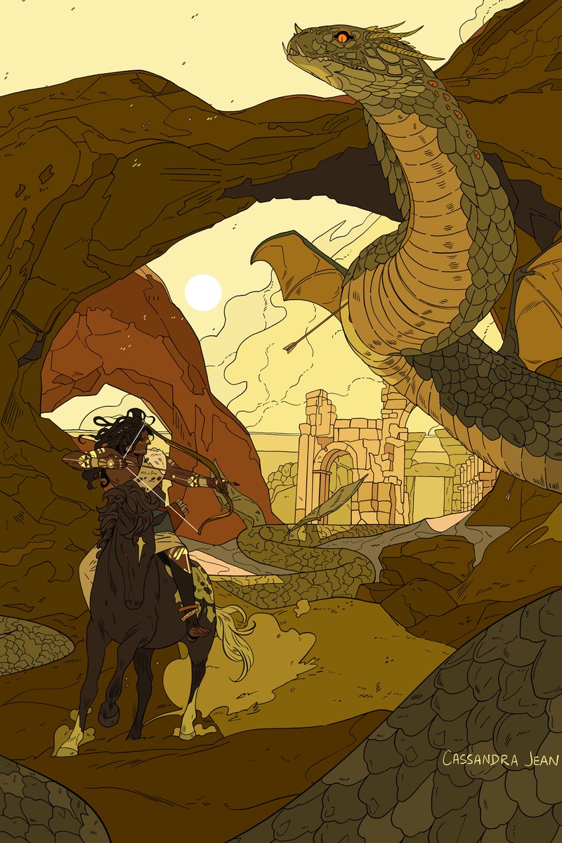 「Dragons Part 2Sand DragonCobraArcher / B」|Cassandra Jeanのイラスト