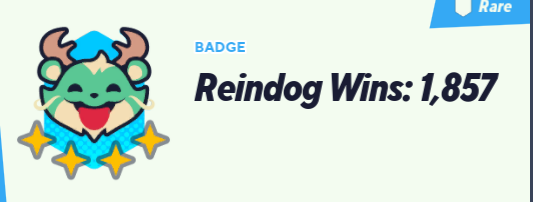 MVSCrow's tweet photo. @Tony_Huynh @multiversus Is there any chance that the badges will be fixed for certain characters in the next patch? I would love to show off my Reindog wins badge but its been behind a weird green half unlocked Icon. https://t.co/U8b47robvY