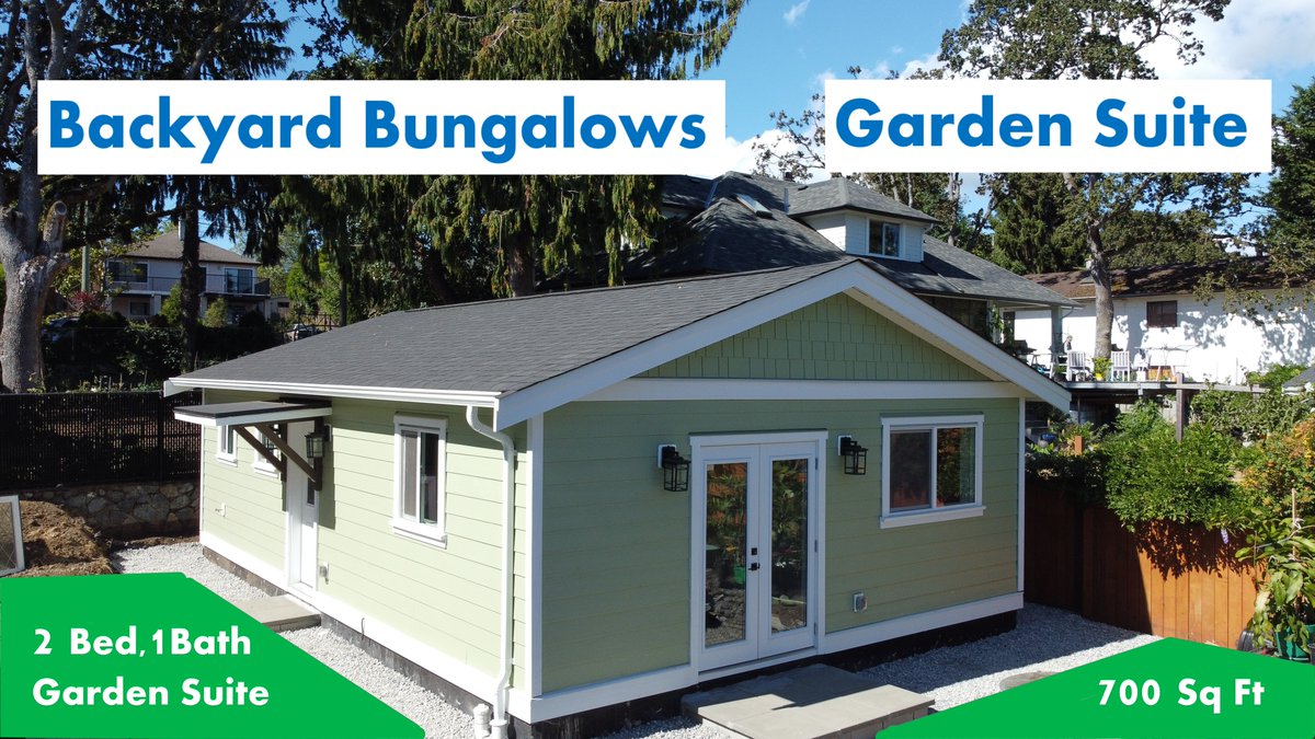 BackyardBungalo's tweet photo. Happy New Year! Backyard Bungalows Garden Suite. Vaulted Ceiling, 2 Bed, 1 Bath, Heat Pump, HRV, Patio Access, and more! . YouTube video at https://t.co/02Nxm4f58S https://t.co/jZGoJOGzZu