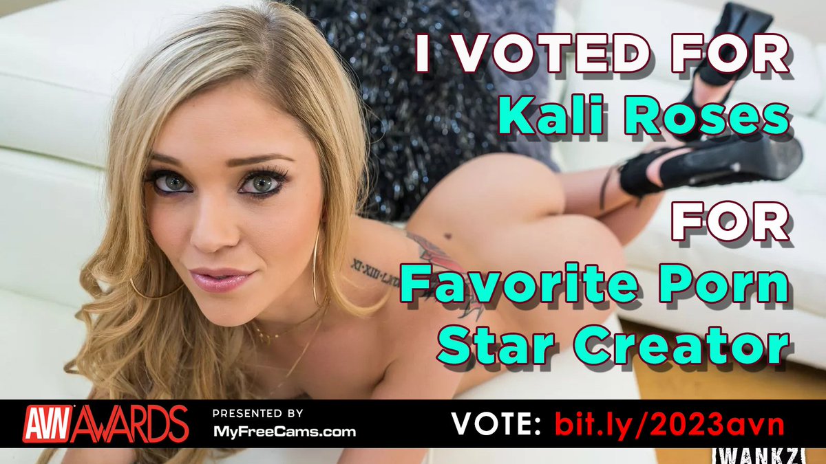 Keep voting!!!!

I watched, I came, I voted for Kali Roses in the AVN Category of Favorite Porn Star Creator!

Cast YOUR vote for @kaliroses in the #AVN @AVNawards at:

https://bit.ly/avn23-creator

Presented by @MyFreeCams @MobileMFC 
