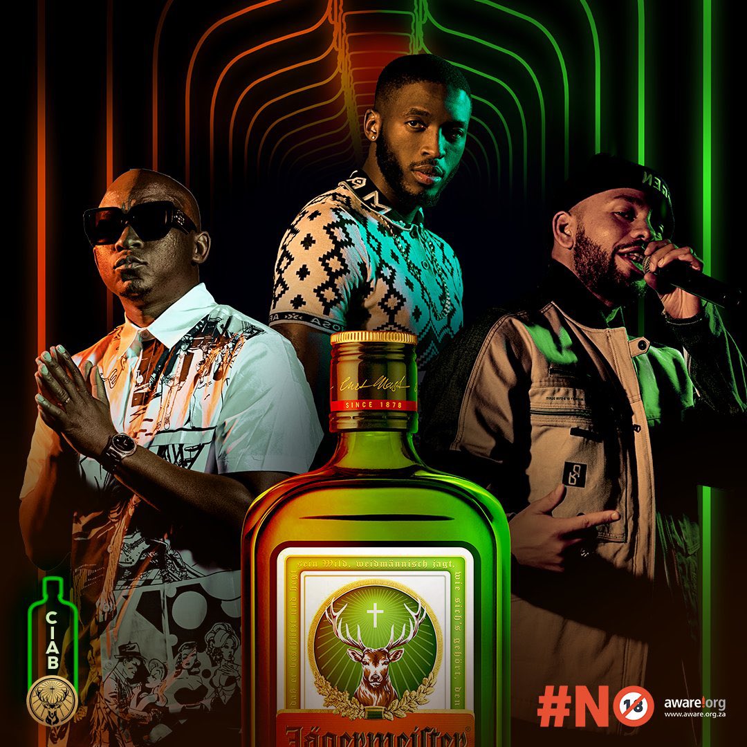 Section9Africa's tweet photo. #BringTheHausDown this January with #ConcertInABottle featuring Daliwonga, @KhuliChana and @YoungstaCpt 🦌
Get your 750ml bottle from any liquor store to experience exclusive online music like never before!
Dial *120*5010# and follow the prompts.
#JägermeisterSA #CIAB https://t.co/I3WsUqBXf7