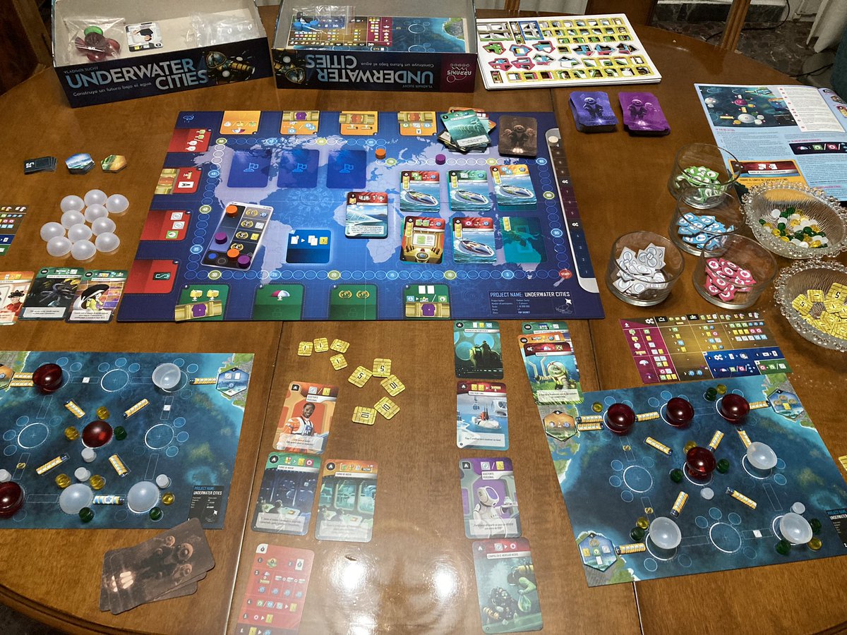 reydeperea's tweet photo. Gracias @ArrakisGames por reponer esta maravilla de #Suchy Nos ha encantado Underwater Cities!!! Un imprescindible sin ninguna duda! Y gracias también a los tutoriales de @unnajuegos que nos hacen la vida mas facil! https://t.co/ITuwPrmhPd