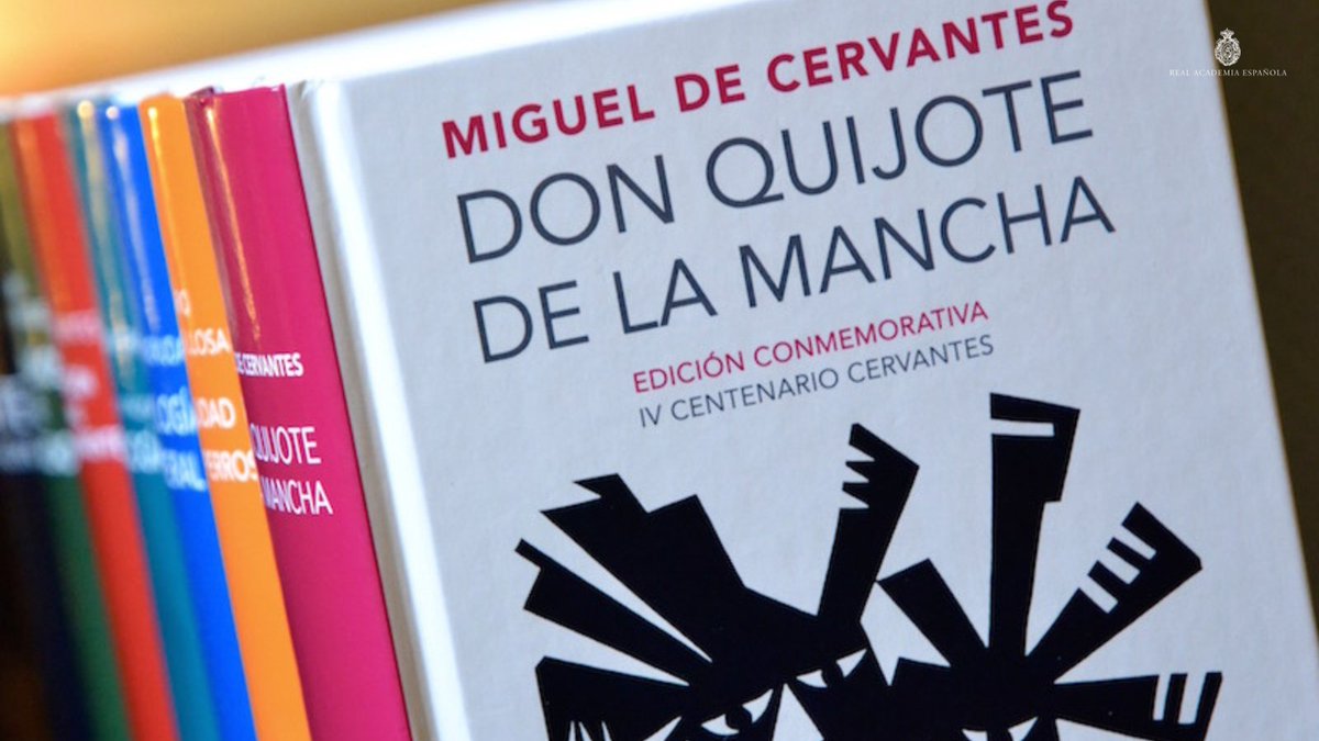 RAEinforma's tweet photo. La colección de ediciones conmemorativas de la RAE y la @ASALEinforma tiene por objeto la recuperación de títulos emblemáticos de la literatura en español. El denominador común de los libros editados es, junto al rigor filológico, su carácter divulgativo: https://t.co/UklMy6kNDN. https://t.co/baUrrDrFRd