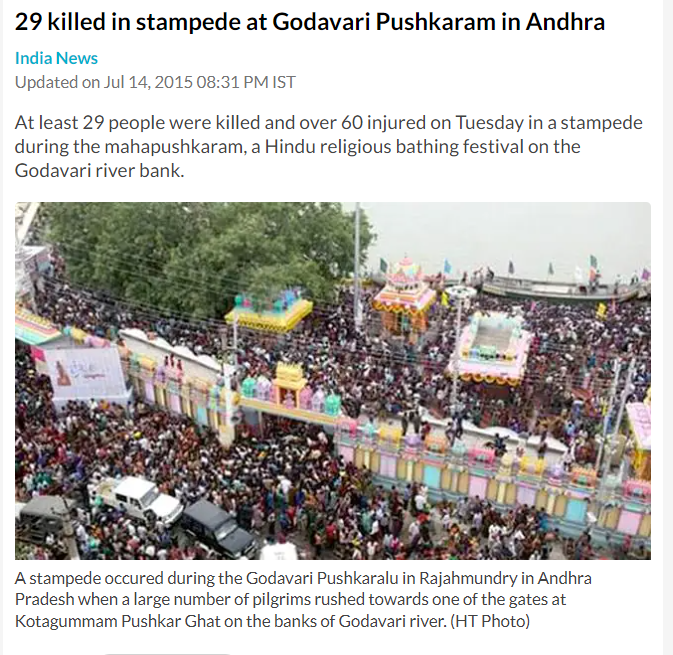 VidadalaRajini's tweet photo. Claiming innocent lives for political relevance is not new to @ncbn &amp; @JaiTDP. While in power, they killed 29 People at Godavari Pushkaralu &amp; now when they are politically irrelevant in the state, their lust for power has led to the loss of 11 innocent souls.
#NaraHanthakuduCBN https://t.co/FppEngfr0X