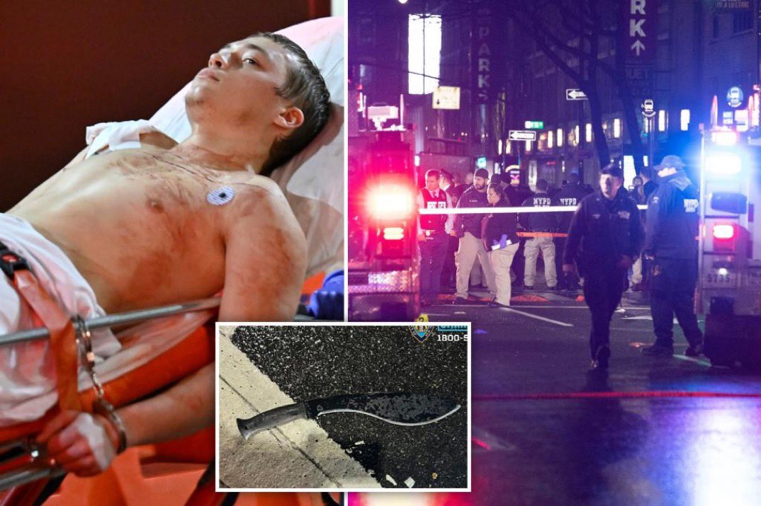 Man who attacked NYPD cops with machete near Times Square identified as Islamic extremist and was on FBI watchlist‼️😳