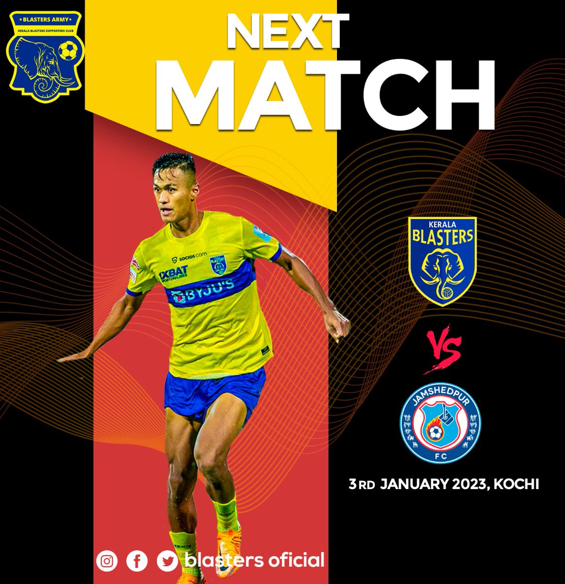 BlastersOficial's tweet image. Next Match!..
@KeralaBlasters

#ഒന്നായിപോരാടാം #KBFC  #blastersarmy