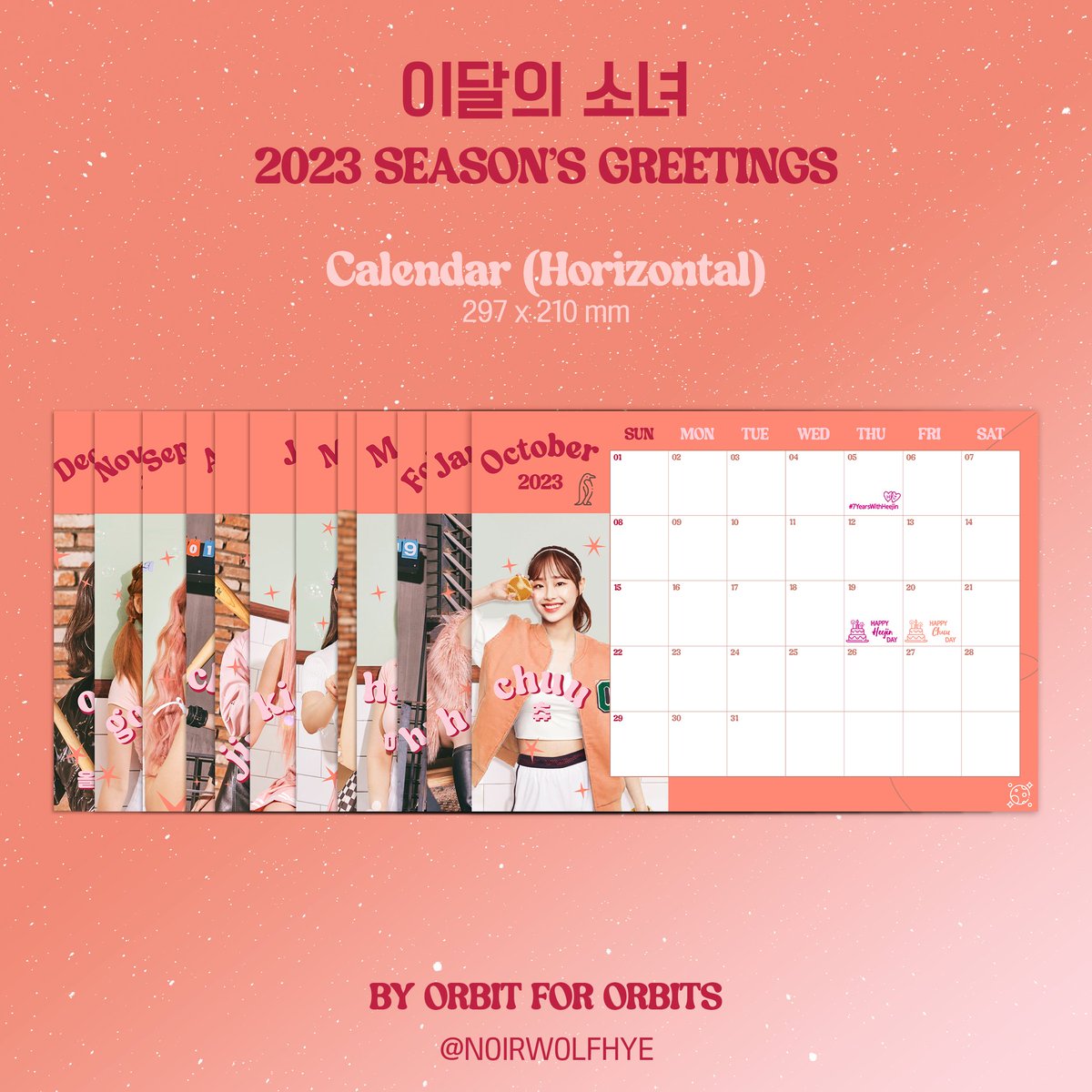 noirwolfhye's tweet photo. ✧ loona 2023 calendar ✧
hello! linked below is where you can access the loona 2023 calendar.

this is free to print!

dropbox: https://t.co/4yAeJ8FlCn
gdrive: https://t.co/CkfdSYAI70 https://t.co/W0Y8TgMfNN