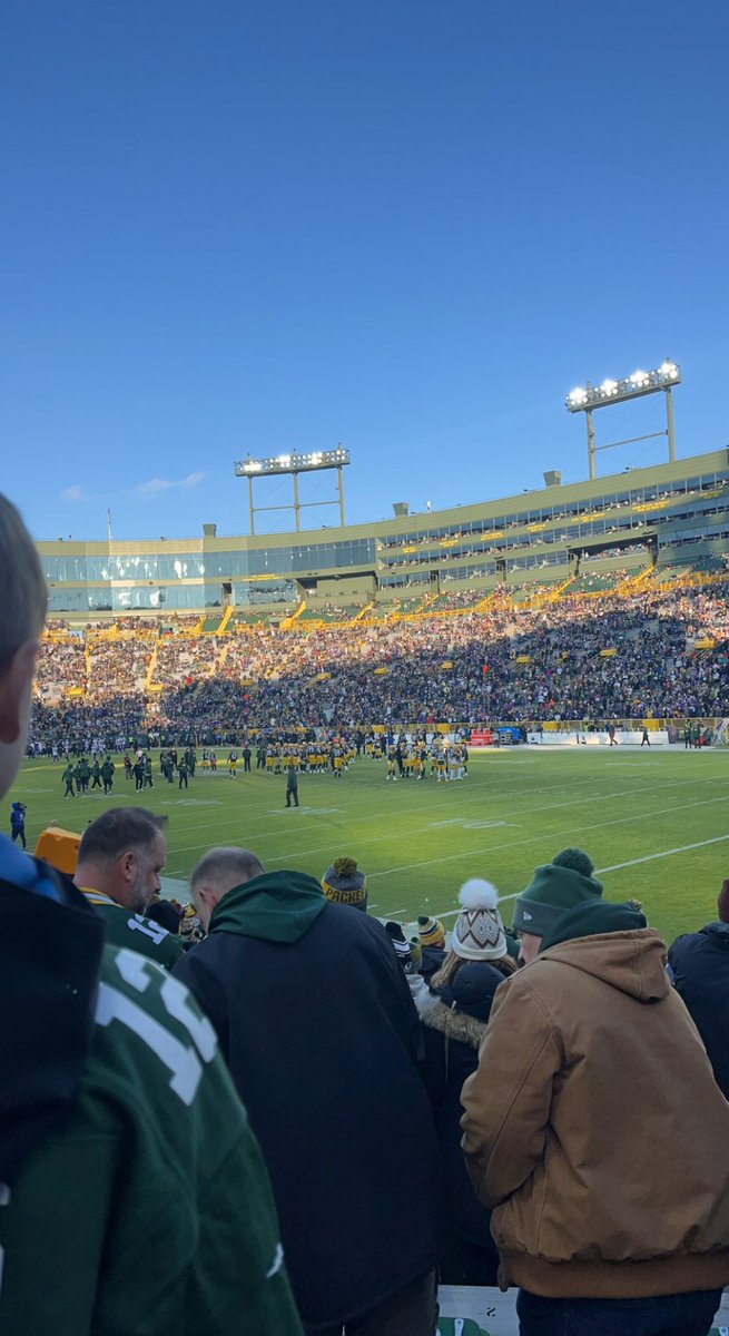 Guth_1's tweet photo. Went to Lambeau for the first time today and man is it awesome in person! https://t.co/B48NvEASRg