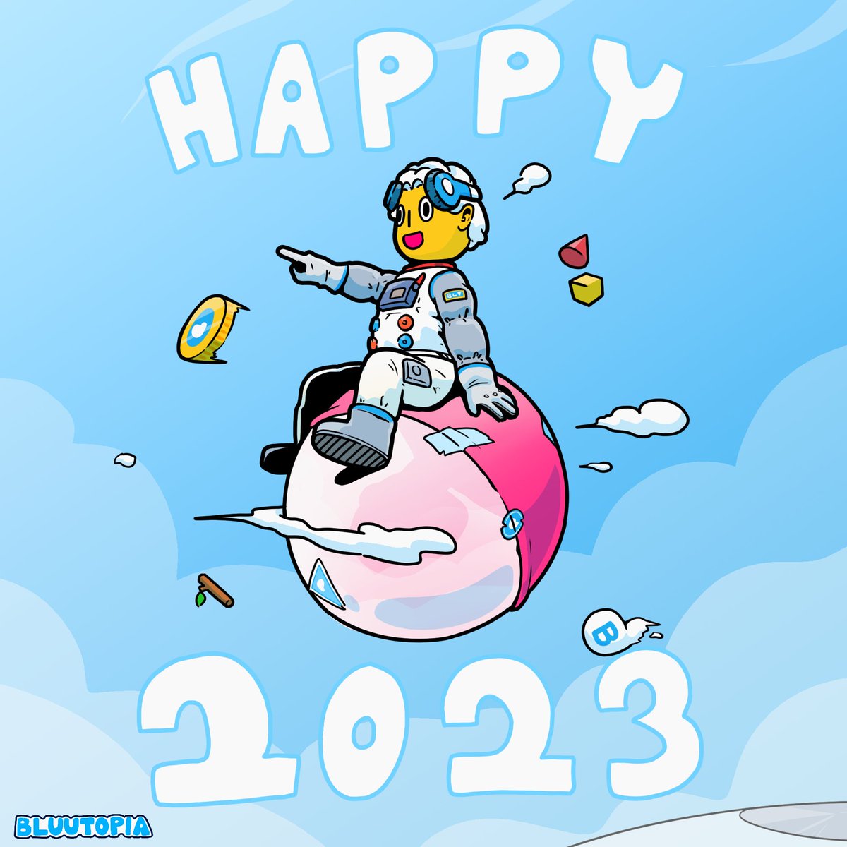 BluutopiaNFT's tweet photo. ✨💊 Happy New Year Bluutopians! 💊✨

We appreciate the enormous amount of support &amp; love you've given along our journey and are thankful for everything we've achieved together! 💙🙏

We're excited to #Staybluuish for 2023! 🙌 https://t.co/E6fKKXR309