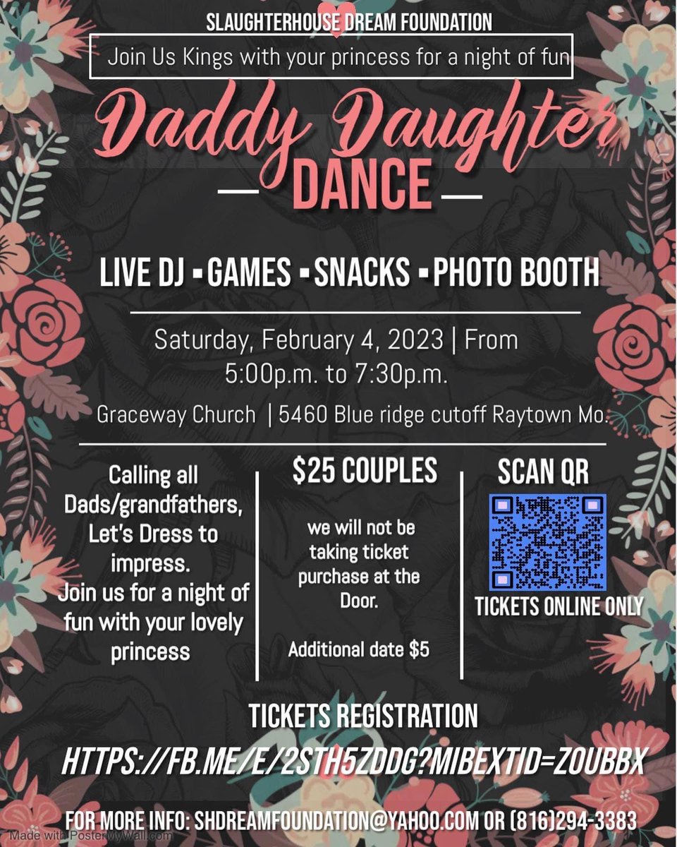 #SlaughterHouseDreamFoundation 
#fatherdaughterdance #youngladies #fostercare #blueeaglecares #kansascity #KansasCityChiefs #kansascitymo #Royals #teachthemright #identity #FamilyIdentity #Future #godlywoman #GodlyMen #godlyfathers #FoxNews #Fox4KC #Fox4 #sunrisekc