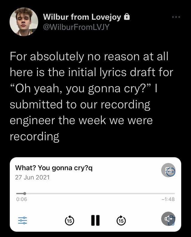 WilPrivUpdates's tweet photo. Wilbur tweeted on his private! https://t.co/Ccn2N3sMQQ