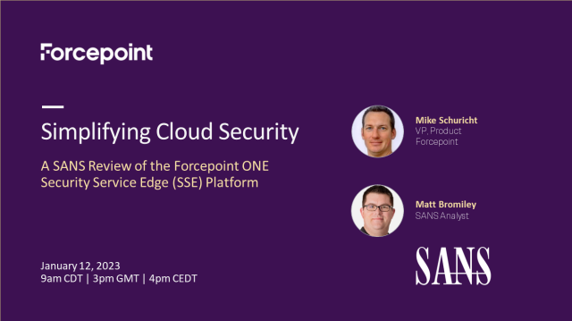 michaeljknapp's tweet photo. If you've been wanting to take a deeper dive into Forcepoint ONE capabilities, join us for a technical overview of #ForcepointONE with the @SANSInstitute, coming January 12. Lionel Menchaca (@LionelGeek) provides an overview of what you can expect: https://t.co/13imvHB690 https://t.co/s1bUJKunXh