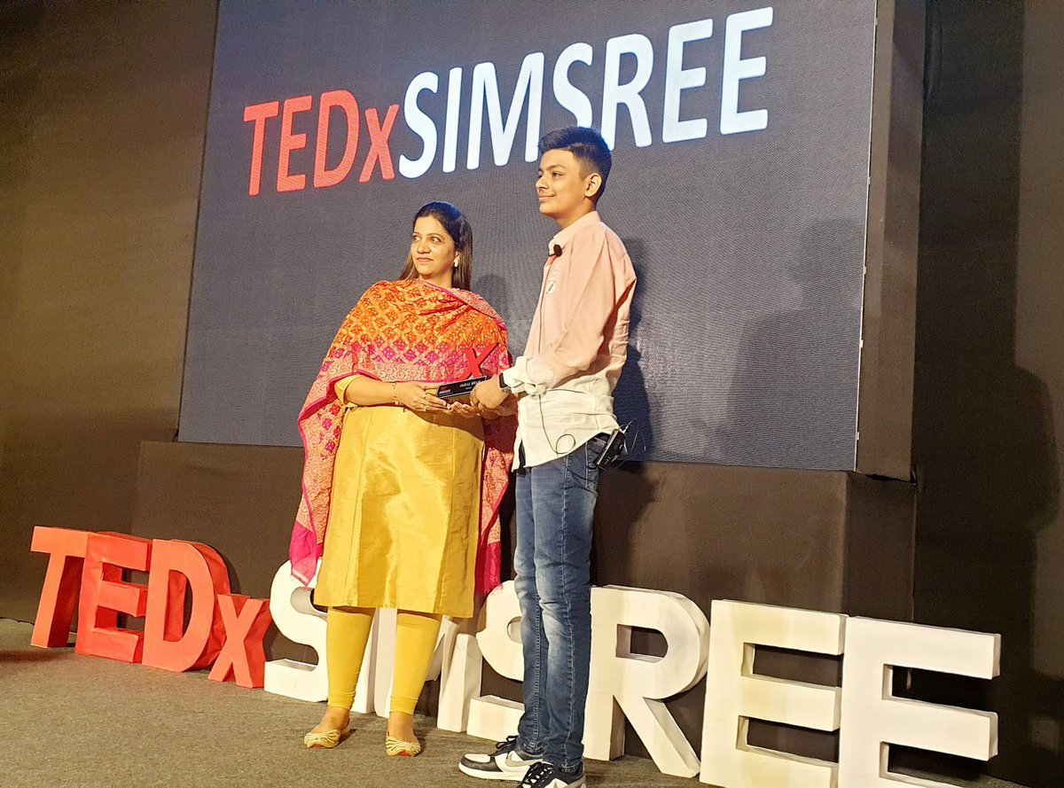 jaisalshah2012's tweet photo. Jaisal Shah, 13 year old, a Grade 7 Student of Aditya Birla World Academy is the youngest speaker at TEDxSIMSREE, Sydenham College of Management Studies. 
The Theme: Embracing Imperfections at TEDxSIMSREE. Jaisal's topic was Don't kids have a voice and an opinion?
#TED #simsree https://t.co/d2Lw2hvVmN