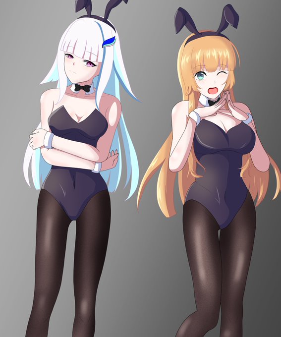 改めまして新規絵にて!
あけましておめでとうございます
今年もよろしくお願いいたします

兎年なのでバニー衣装を推しのアン王女とlz皇女様に着ていただきました
アンちゃんは乗ってくれてるけlz様は着てはくれたけど渋々って感じだといいなあという感じに
 ('・ω|壁 