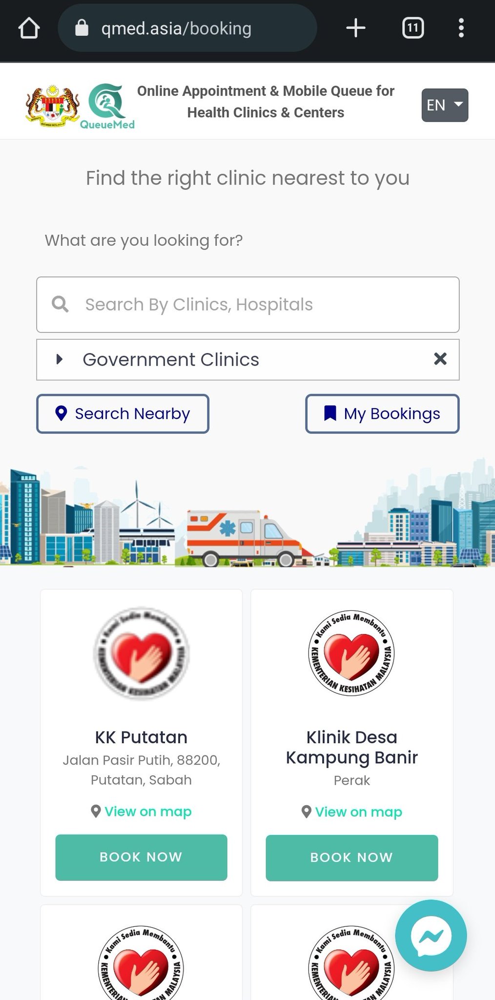 Izzati Rosdi on Twitter "Haritu booking through website QMed