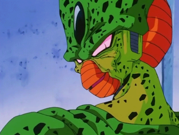 Imperfect Cell is supposed to be "scary and ugly" but I find him the hottest character design in existence 🥴