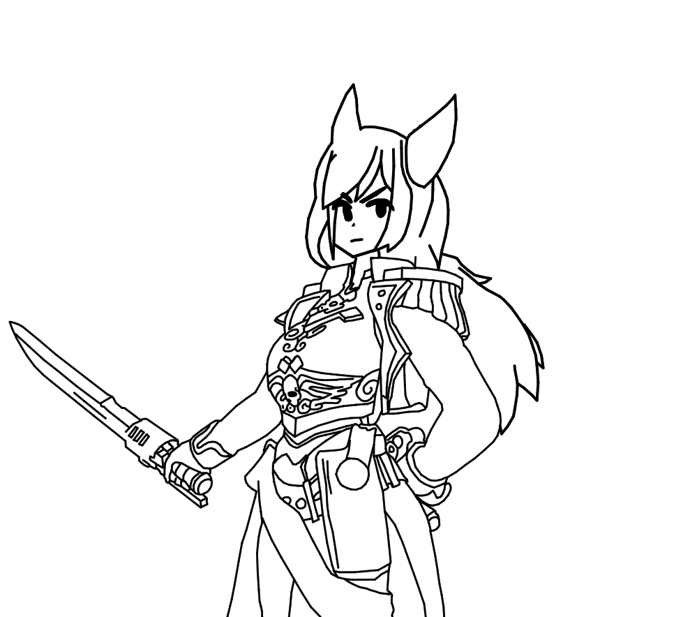 Tried to make 40k commissar but drawing hard

 #Airirkgk